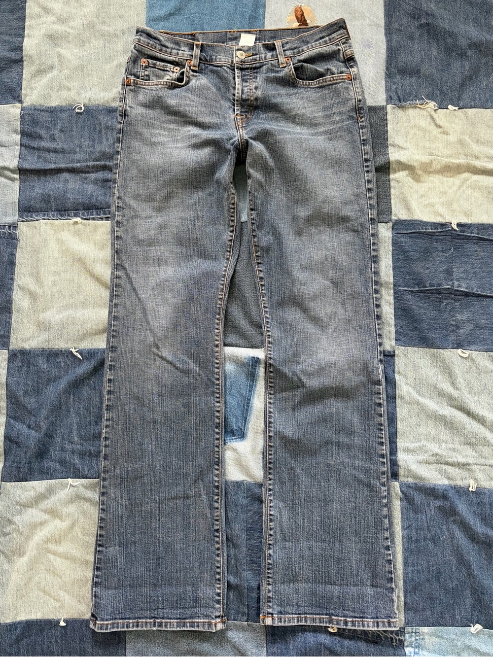 Lucky Brand Vintage Jeans Button Fly “Lucky You” Denim Low/Mid RiseUSA size 10